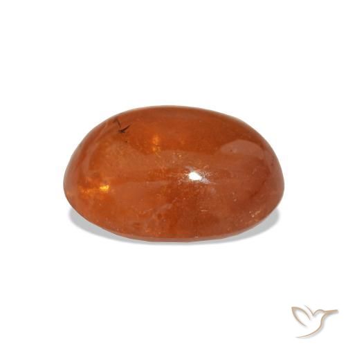 Grenat Spessartite Orange moyen naturelle Coupe ovale, 3.88 ct, Transparent