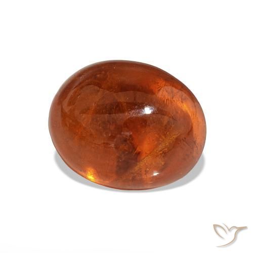 Grenat Spessartite Orange moyen naturelle Coupe ovale, 4.81 ct, Transparent
