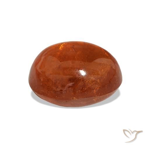 Grenat Spessartite Orange moyen naturelle Coupe ovale, 4.81 ct, Transparent