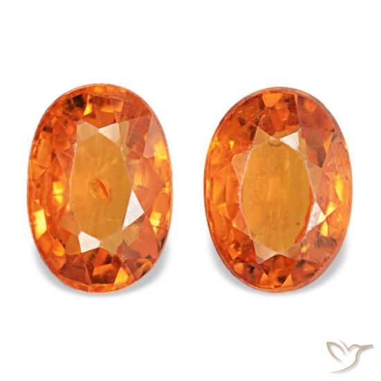 Achetez naturel 1,43ct orange grenat spessartite gems, coupe ovale, en provenance mozambique chez gemselect. en stock, livraison internationale!