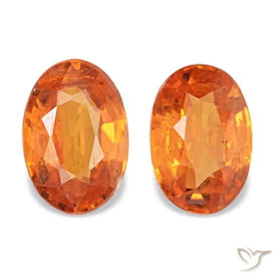 Achetez naturel 1,12ct orange grenat spessartite gems, coupe ovale, en provenance mozambique chez gemselect. en stock, livraison internationale!