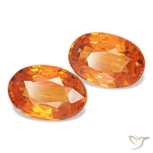 Achetez naturel 1,12ct orange grenat spessartite gems, coupe ovale, en provenance mozambique chez gemselect. en stock, livraison internationale!