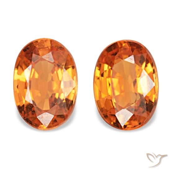 Achetez naturel 1,13ct orange grenat spessartite gems, coupe ovale, en provenance mozambique chez gemselect. en stock, livraison internationale!
