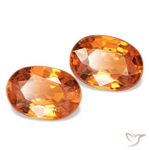 Achetez naturel 1,13ct orange grenat spessartite gems, coupe ovale, en provenance mozambique chez gemselect. en stock, livraison internationale!