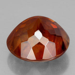 Sphalérite orange naturelle coupe roude, 16,38 ct, SI-I1