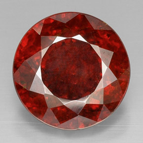 Sphalérite orange naturelle coupe roude, 27,80 ct, VS-SI