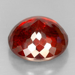 Sphalérite orange naturelle coupe roude, 27,80 ct, VS-SI