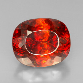 Sphalérite orange naturelle transparent, 54,74 ct, transparent / translucide