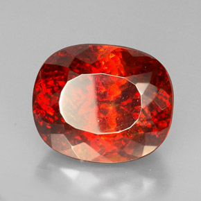 Sphalérite orange naturelle transparent, 54,74 ct, transparent / translucide