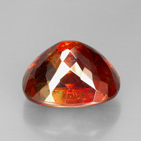 Sphalérite orange naturelle transparent, 54,74 ct, transparent / translucide