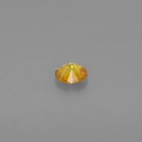 Sphalérite jaune naturelle coupe roude, 0,47 ct, SI