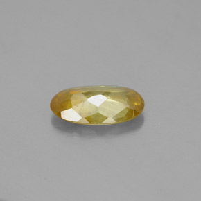 Sphalérite jaune naturelle coupe ovale, 1,26 ct, SI