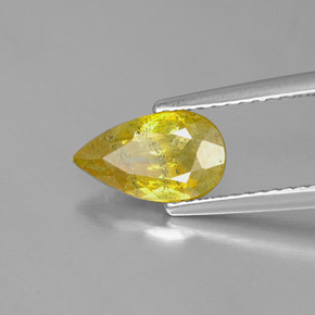 Sphalérite jaune naturelle en forme de poire, 1,54 ct, SI