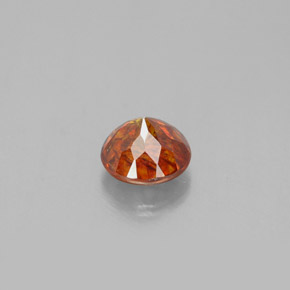 Sphalérite Rouge orange naturelle Coupe roude, 1.13 ct, SI