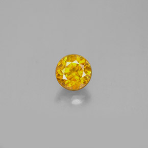 Sphalérite Jaune naturelle Coupe roude, 0.84 ct, SI