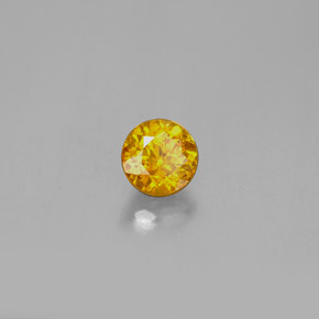 Sphalérite Jaune naturelle Coupe roude, 0.84 ct, SI