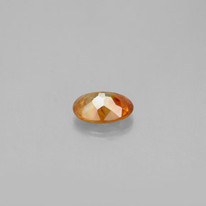 Sphalérite orange naturelle coupe ovale, 0,72 ct, SI