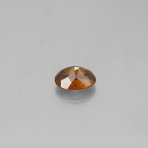 Sphalérite orange naturelle coupe ovale, 0,75 ct, SI