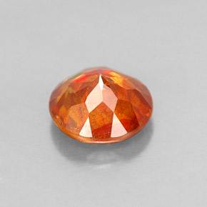 Sphalérite Orange naturelle Coupe roude, 0.86 ct, SI