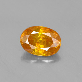 Sphalérite Jaune doré naturelle Coupe ovale, 0.66 ct, VS