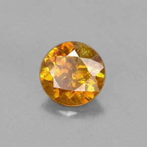 Sphalérite multicolore naturelle coupe roude, 0,67 ct, VS-SI
