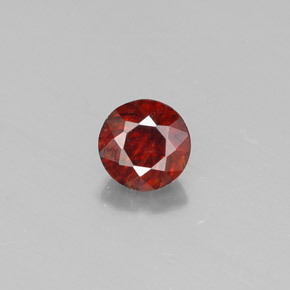 Sphalérite orange naturelle coupe roude, 0,50 ct, VS-SI