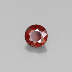 Sphalérite orange naturelle coupe roude, 0,50 ct, VS-SI