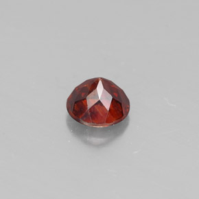 Sphalérite orange naturelle coupe roude, 0,50 ct, VS-SI