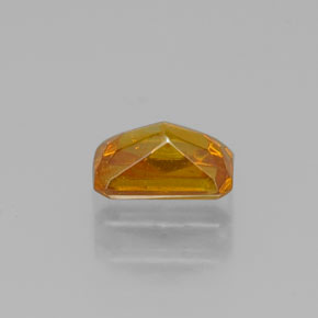 Sphalérite jaune naturelle taille émeraude, 0,59 ct, VS-SI