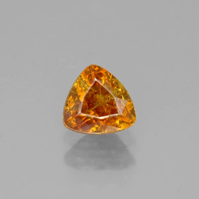 Sphalérite multicolore naturelle trillion, 0,47 ct, VS-SI