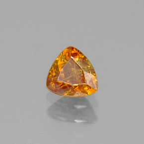 Sphalérite multicolore naturelle trillion, 0,47 ct, VS-SI