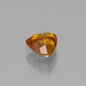 Sphalérite multicolore naturelle trillion, 0,47 ct, VS-SI