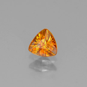 Sphalérite Jaune doré naturelle Trillion, 0.32 ct, VS-SI