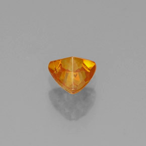 Sphalérite Jaune doré naturelle Trillion, 0.32 ct, VS-SI