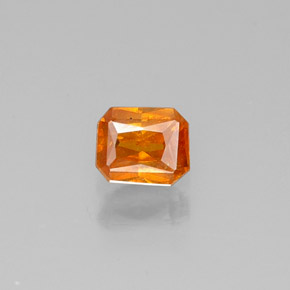 Sphalérite Jaune doré naturelle Taille émeraude, 0.31 ct, VS-SI