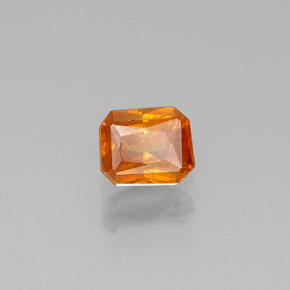 Sphalérite Jaune doré naturelle Taille émeraude, 0.31 ct, VS-SI