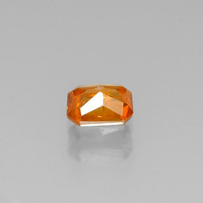 Sphalérite Jaune doré naturelle Taille émeraude, 0.31 ct, VS-SI