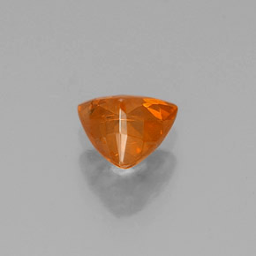Sphalérite orange naturelle trillion, 0,50 ct, VS-SI