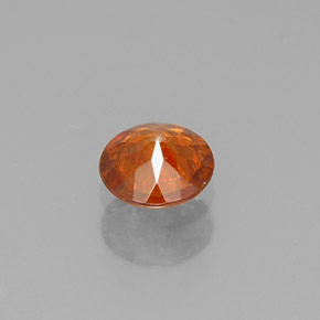 Sphalérite orange naturelle coupe roude, 0,40 ct, VS-SI