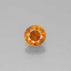 Sphalérite jaune naturelle coupe roude, 0,32 ct, SI