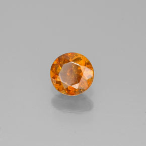 Sphalérite jaune naturelle coupe roude, 0,32 ct, SI