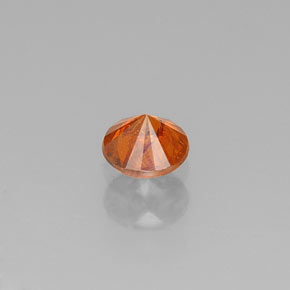 Sphalérite Rouge orange naturelle Coupe roude, 0.31 ct, SI