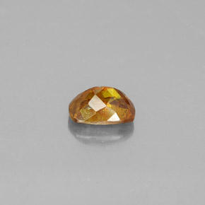 Sphalérite jaune naturelle coupe coussin, 0,86 ct, SI