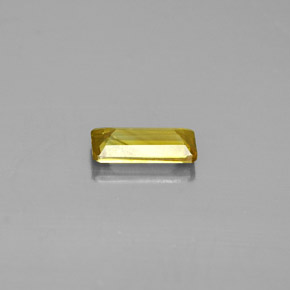 Sphalérite Jaune doré naturelle Taille émeraude, 0.83 ct, VS-SI
