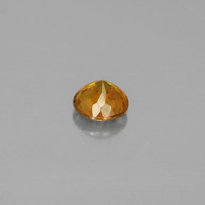 Sphalérite jaune naturelle coupe roude, 0,55 ct, VS-SI