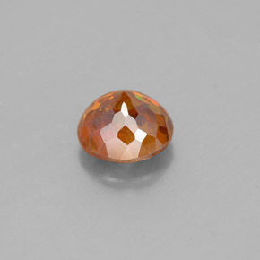Sphalérite orange naturelle coupe roude, 1,60 ct, SI