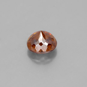 Sphalérite orange naturelle coupe roude, 1,39 ct, SI
