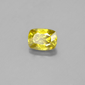 Sphalérite jaune naturelle coupe coussin, 1,01 ct, SI