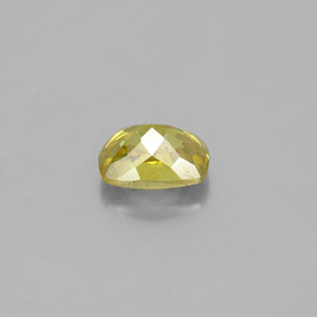 Sphalérite jaune naturelle coupe coussin, 1,01 ct, SI