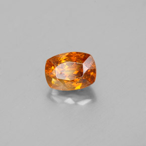 Sphalérite orange naturelle coupe coussin, 1,09 ct, SI